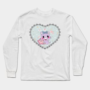 Mew Dreamy Sparkle Cat Long Sleeve T-Shirt